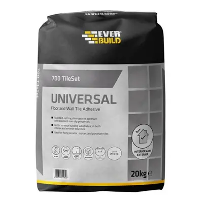 Everbuild Sika 678329 700 Tileset Universal Grey 20Kg