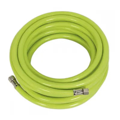 Sealey AHFC10 Air Hose High-Visibility 10M X Ø8Mm With 1/4inBsp Unions