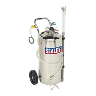 Sealey TP200S Air Operated Fuel Drainer 40L Stainless Steel