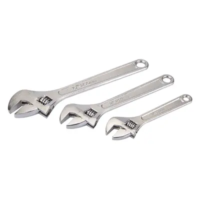 Silverline WR03 Adjustable Wrench Set 3Pce 150 200 & 250Mm Each 1