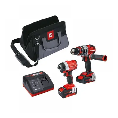 Einhell 4257216 Power X-Change Brushless Twin Pack 18V 1 X 2.0Ah & 1 X 4.0Ah Li-Ion