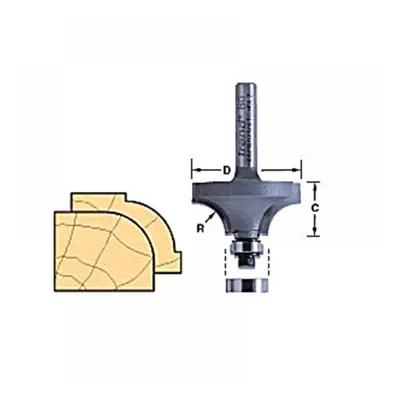 Trend 46/150X1/2TC 46/150 X 1/2 Tct Bearing Guided Ovolo & Round Over 12.7Mm Radius