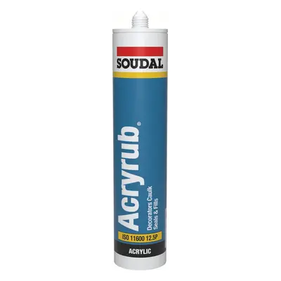 Soudal Acryrub® Extra White 300Ml cartridge 10