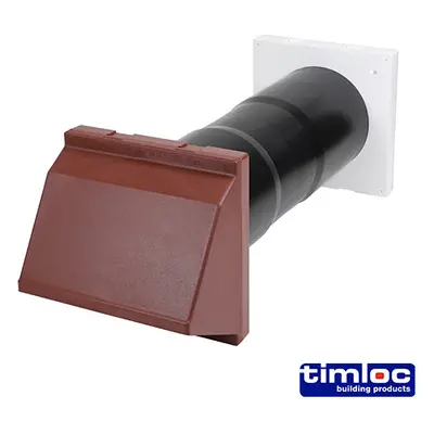 Timloc LOCACV7CBR Aerocore Through-Wall Ventilation Set Cowl And Baffle - Brown - Acv7Cbr 127 X 