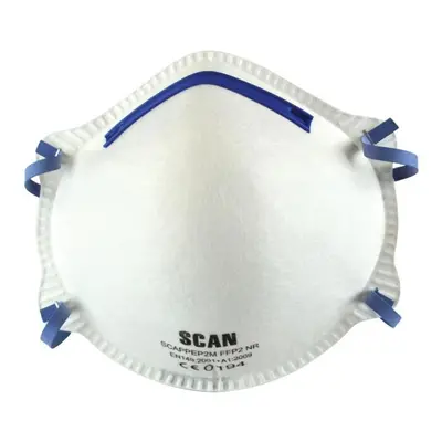 Scan DTC3M-20 Moulded Disposable Mask Ffp2 Protection (Pack 20)