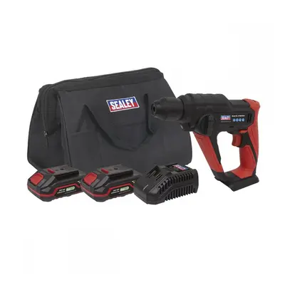 Sealey CP20VSDSKIT Cordless Rotary Hammer Drill Kit 20V Sv20 Series Sds Plus - 2 Batteries