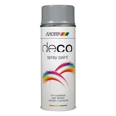 Motip® 01689 Deco Spray Paint High Gloss Ral 7001 Silver Grey 400Ml