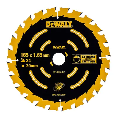 Dewalt Dt10624 Extreme Framing Circular Saw Blade For Wood 165 X 20Mm X 24T