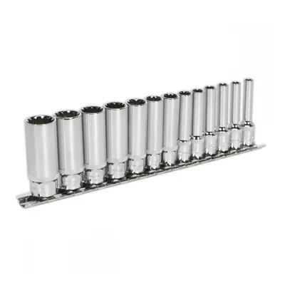 Sealey AK69813D Socket Set 13Pc Deep 1/4inSq Drive Total Drive®