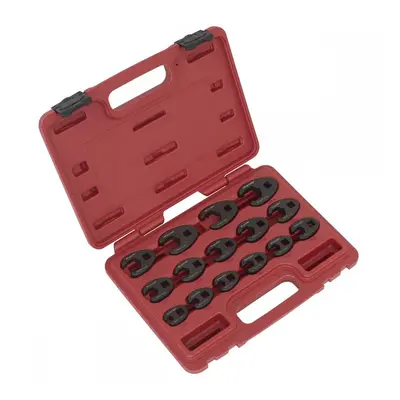 Sealey AK5983 Crowfts Foot Spanner Set 15Pc 3/8inSq Drive Metric