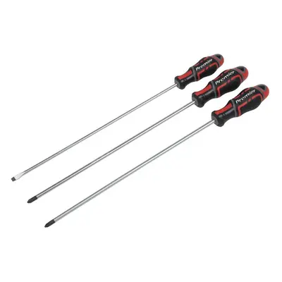 Sealey AK4372 Gripmax® Screwdriver Set Extra-Long 3Pc