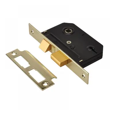 Union Y-ES-SL-PB-2.5 Es-Sl Essentials 3 Lever Mortice Sashlock Polished Brass 65Mm 2.5In Visi