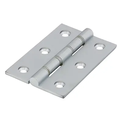 Timco 234635 Double Stainless Steel Washered Hinges - Solid Brass - Satin Chrome 76 X 50