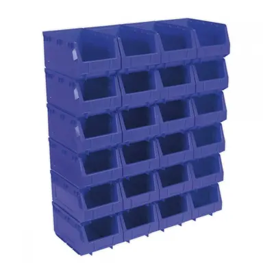 Sealey TPS324B Plastic Storage Bin 150 X 240 X 130Mm - Blue Pack Of 24