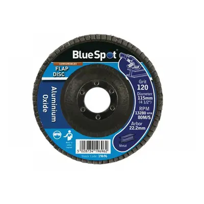 Bluespot Tools 19696 Sanding Flap Disc 115Mm 120 Grit