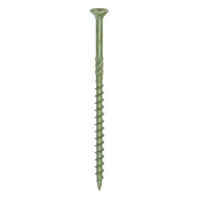 Timco 80TDECK Decking Screws - Pz - Double Countersunk - Exterior - Green 4.5 X 80 Box 1