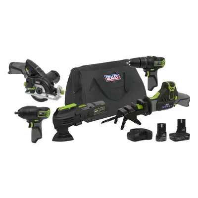 Sealey CP108VCOMBO8 5 X 10.8V Sv10.8 Series Cordless Combo Kit - 2 Batteries