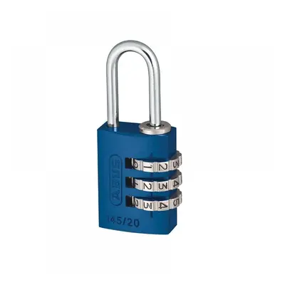 Abus Mechanical 46568 145/20 20Mm Aluminium Combination Padlock Blue 46568