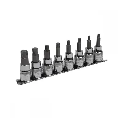 Sealey AK65603 Hex Socket Bit Set Lock-On™ 8Pc 3/8inSq Drive - Imperial