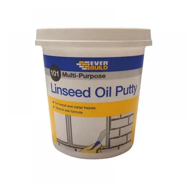 Everbuild Sika 480210 101 Multi-Purpose Linseed Oil Putty Natural 1Kg