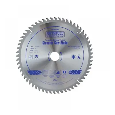 Faithfull FAIZ25460 Tct Circular Saw Blade 254 X 30Mm X 60T Pos