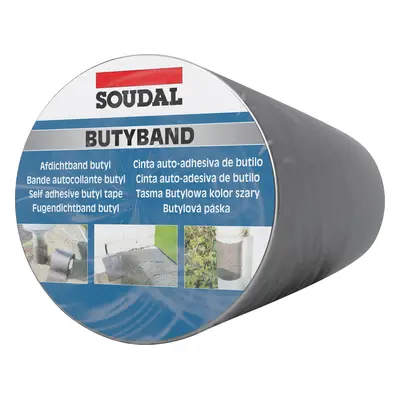 Soudal Butyband Butyl Flashing Tape Aluminium 10M roll 12