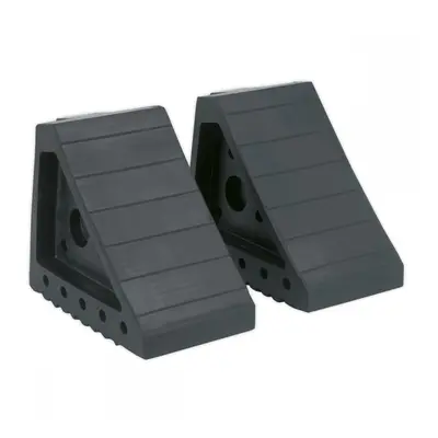 Sealey WC01 Rubber Wheel Chocks - Pair