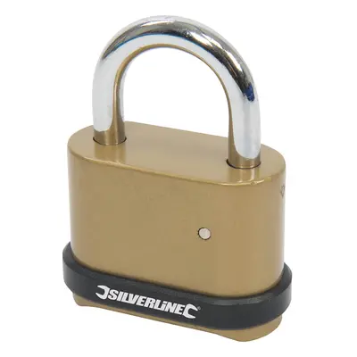 Silverline 472645 Zinc Alloy Combination Padlock 4-Digit 50Mm Each 1