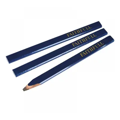 Faithfull Carpenterfts Pencils - Blue / Soft (Pack 3)