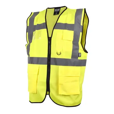 Scan SFV09 Hi-Vis Utility Yellow Waistcoat - M (41In)