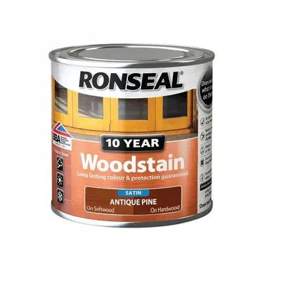 Ronseal 38665 10 Year Woodstain Antique Pine 250Ml