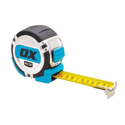 Ox Tools OX-P028708 Ox Pro Metric/Imperial 8M Tape Measure EA