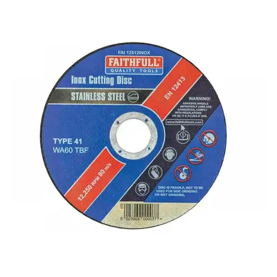 Faithfull Inox Cutting Disc 115 X 1.2 X 22.23Mm