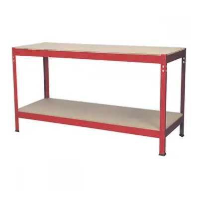 Sealey AP1535 Workbench 1.53M Steel Wooden Top