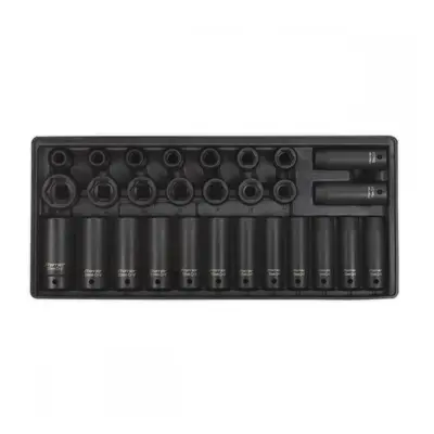 Sealey TBT24 Tool Tray With Impact Socket Set 28Pc 1/2inSq Drive - Metric