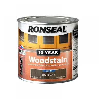 Ronseal 38669 10 Year Woodstain Dark Oak 250Ml