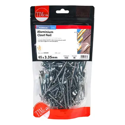 Timco ACN65B Clout Nails - Aluminium 65 X 3.35