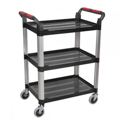 Sealey CX309 Workshop Trolley 3-Level Composite - 3 Wall