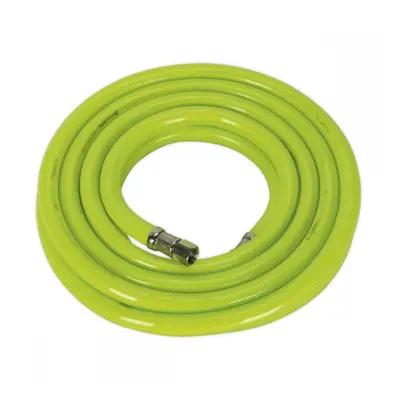 Sealey AHFC538 Air Hose High-Visibility 5M X Ø10Mm With 1/4inBsp Unions