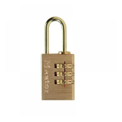 Master Lock 620EURD Brass Finish 20Mm 3-Digit Combination Padlock