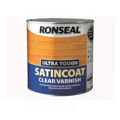 Ronseal 34761 Ultra Tough Internal Clear Satincoat Varnish 2.5 Litre