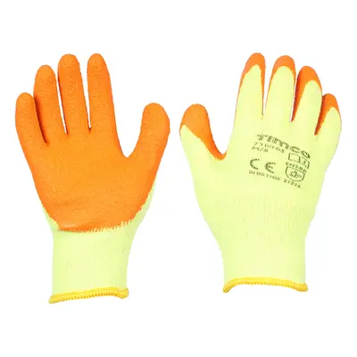 Timco 770583 Eco-Grip Gloves - Crinkle Latex Coated Polycotton - Multi Pack Medium