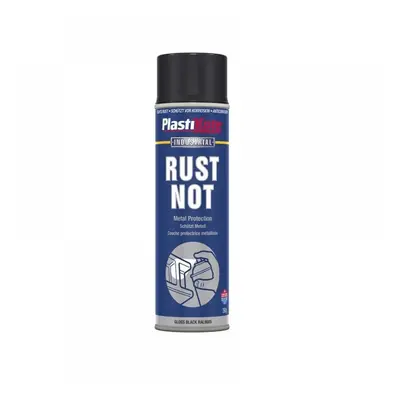 Plastikote 447783 Rust Not Spray Gloss Black 500Ml