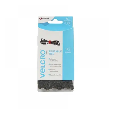 Velcro® Brand 60388 One-Wrap® Reusable Ties (6) 12Mm X 20Cm Black