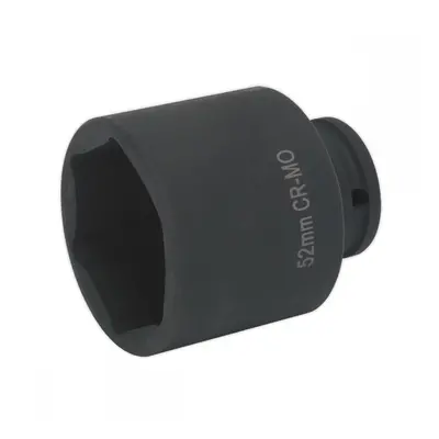 Sealey SX010 Impact Socket 52Mm 1/2inSq Drive