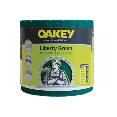 Oakey 66261116749 Liberty Green Sanding Roll 115Mm X 10M Fine 120G