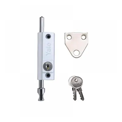 Yale Locks 720124005071 P124 Door Push Bolt White Finish Visi