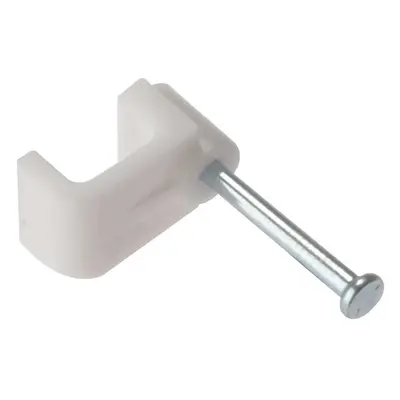 Fandf FCC1W Cable Clips - Flat - White 1.0Mm (Box Of 100)