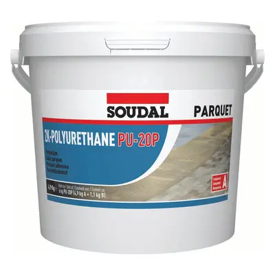 Soudal Pu-20P Parquet Adhesive Light Brown 6Kg bucket 12