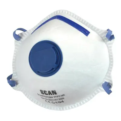 Scan DTC3M-F-3 Moulded Disposable Mask Valved Ffp2 Protection (Pack 3)